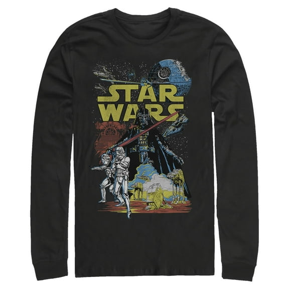 Mens Star Wars Galactic Battle Long Sleeve Shirt