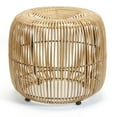 thumbnail image 1 of CELESTE RATTAN OTTOMAN WITH METAL FRAME, 1 of 1