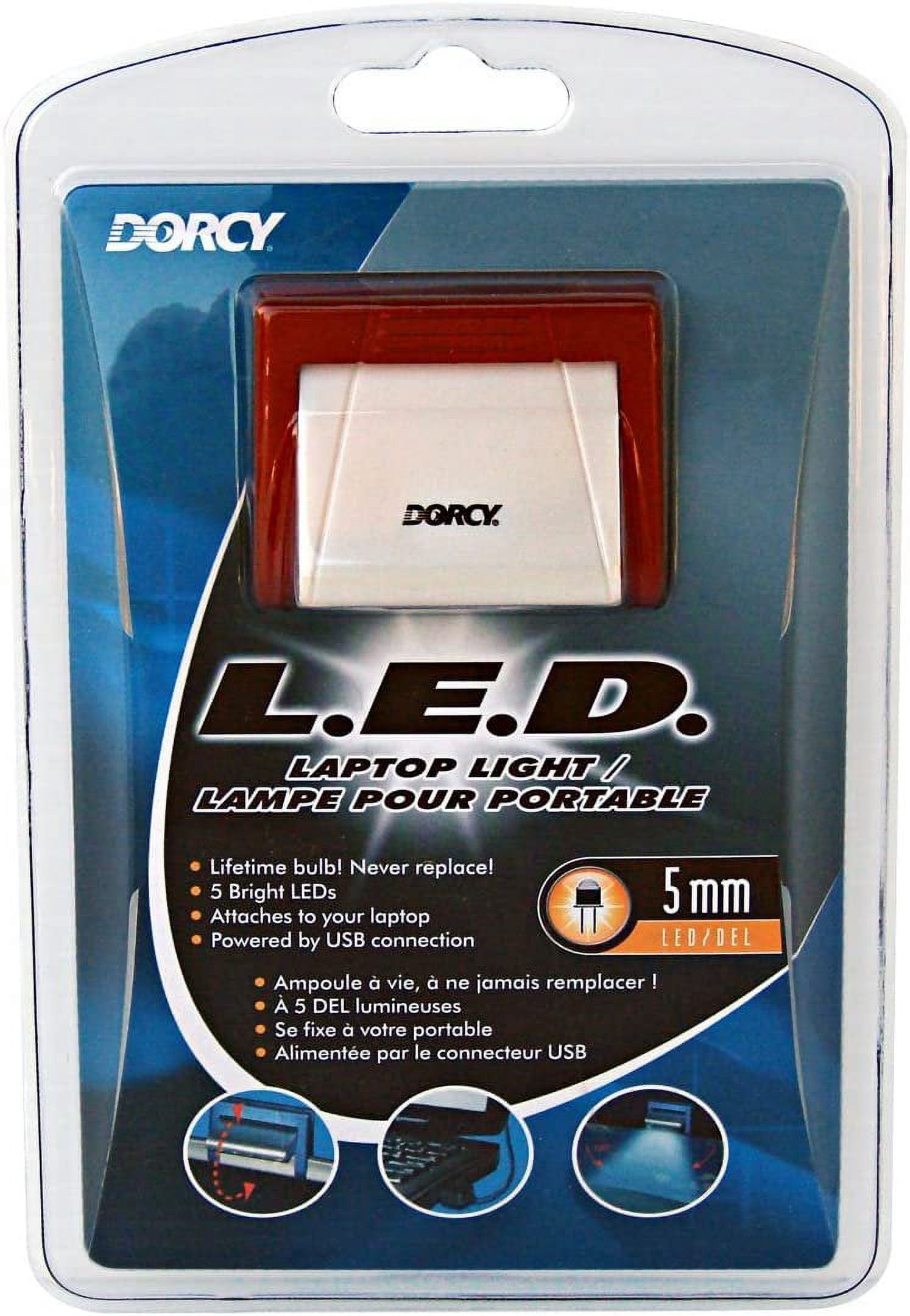 Dorcy 41-1425 5MM LED Laptop Light with USB Retractable Adaptor