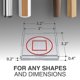 thumbnail image 2 of Protectores para muebles X-Protector 7,6 cm transparentes antideslizantes, 2 of 7