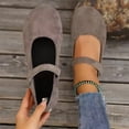 thumbnail image 6 of KEVCHE Fashion Plus Size Round Toe Casual Shoes for Women, Barefoot Running Walking Slip On Sneakers, Zero Drop Sole Lightweight Breathable Minimalist House Shoes, 6 of 6