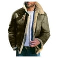 Lightning Deals Of Today Prime Coat for Men Solid Colour Thickened