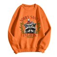 thumbnail image 1 of WEAIXIMIUNG Mignons Chandails d'Automne pour Femmes Chandails Quotidiens pour Femmes Maison Extérieur Entraînement Manches Longues T-Shirt Col Rond Haut Chandail Imprimé Blouse de Rue Mode Urbaine, 1 of 4