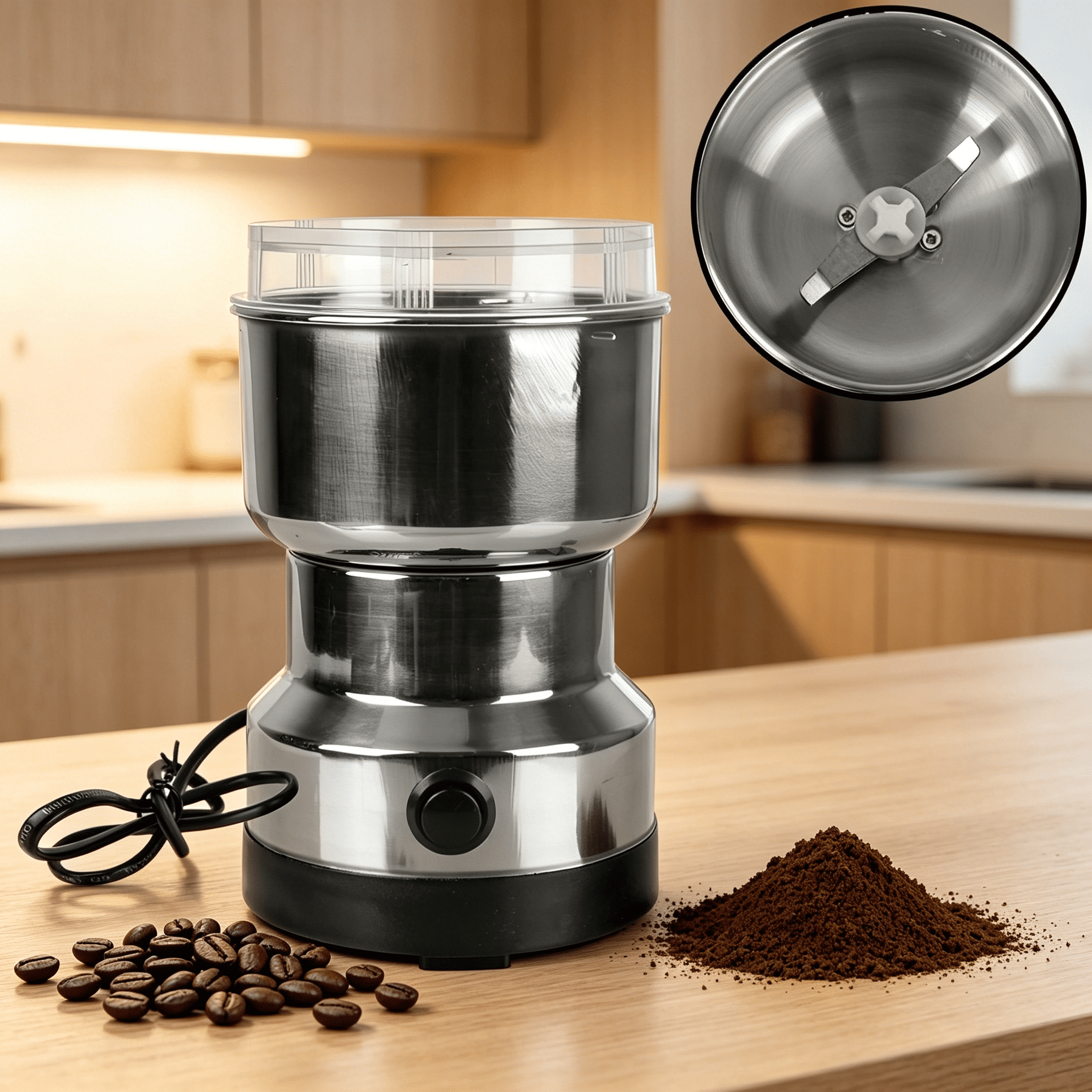 CURYMAY 2026 New Nuts Beans Spices Blender Grains Grinder Machine Kitchen Multifunctional Coffee Chopper Blades Electric Coffee Grinder for Home Coffee Grinders for Home Use