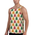 thumbnail image 2 of Gukieu Colorful Frogs Print Men's Quick Dry Fitness Vest, Round Neck Sleeveless Fitness Bodybuilding Top-Small, 2 of 7
