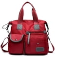 thumbnail image 1 of Bolsa Mujer Impermeable Viaje Nylon Tote Crossbody Bandolera Viajera ROJA TOTE mochila, viajera, amplia, 1 of 2