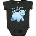 thumbnail image 3 of Inktastic Brand New Baby Cute Baby Hippo Boys or Girls Baby Bodysuit, 3 of 5