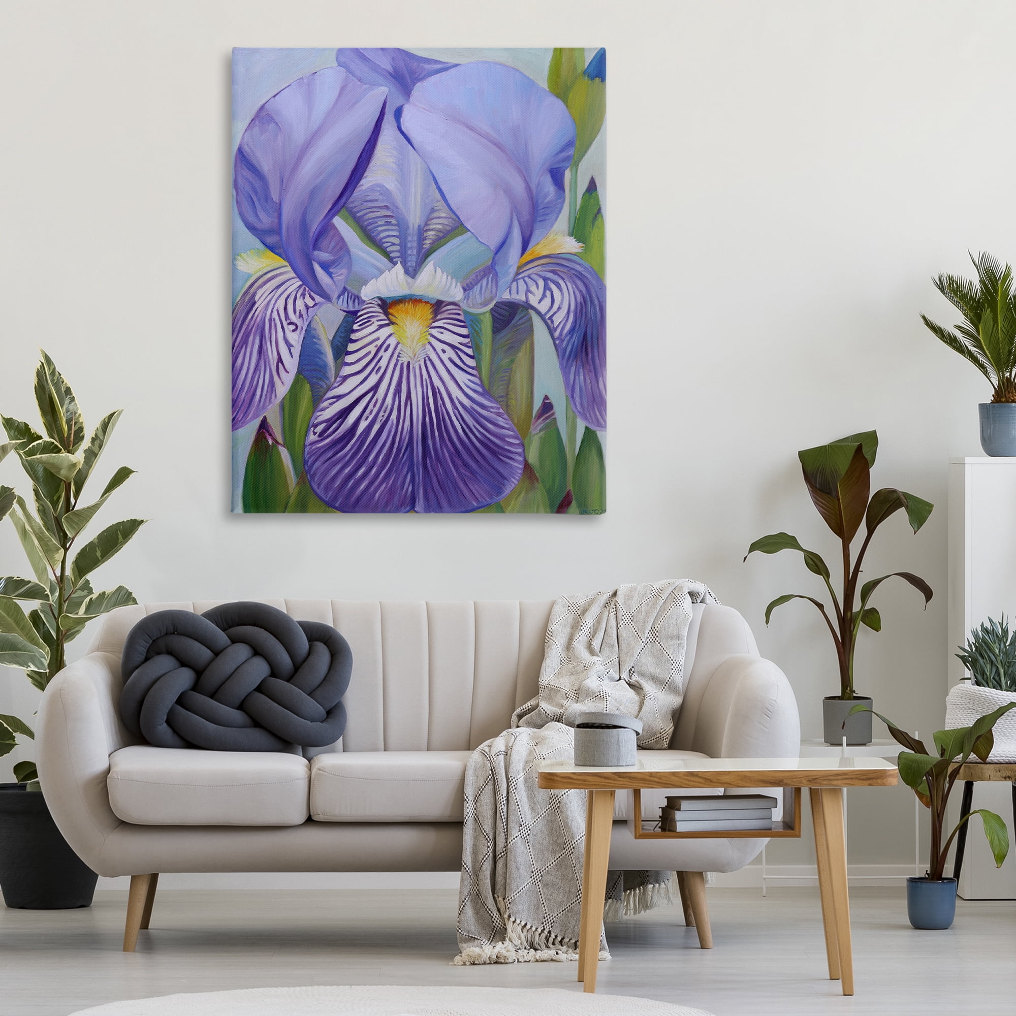 Stupell Industries Blooming Purple Iris Petals Canvas Wall Art, design by Violeta Vollmer