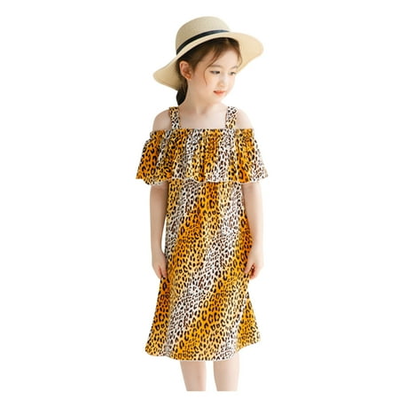 

Little Girl Dress Summer Kids Princess Baby Clothes Beach Off Shoulder Floral Girls Toddler Girls Skirt