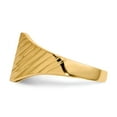 thumbnail image 3 of Solid 14k Yellow Gold 9.5x8mm Closed Back Engravable Monogram Signet Ring Band Size 5, 3 of 6