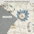 thumbnail image 4 of HOMCOM Machine Washable Area Rug 4x6, Boho Floral Print Carpet, Blue, 4 of 8