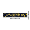 thumbnail image 3 of Glamorous Glittery Happy 60th Birthday Banner Background Backdrop Decors for Birthday Party Photography Props Celebration Decorations Event Supplies, 3 of 8