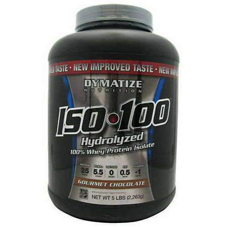Dymatize Iso-100, Gourmet Chocolate, 5 LB - Walmart.com