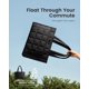 thumbnail image 5 of Bolso tote acolchado LOVEVOOK para laptop de 17" en negro, 5 of 6