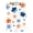 Silver, variant on Orange Blue Flowers Dots Acrylic Clipboard Drawing Board with Hook Writing Pad File Storage A4 Size Silver 12.5" x 9"
