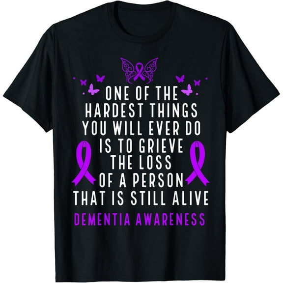 t-shirt Dementia Awareness Month Butterfly Warrior Alzheimers T-Shirt mens t shirt,black,women,funny,misfits,men,journey