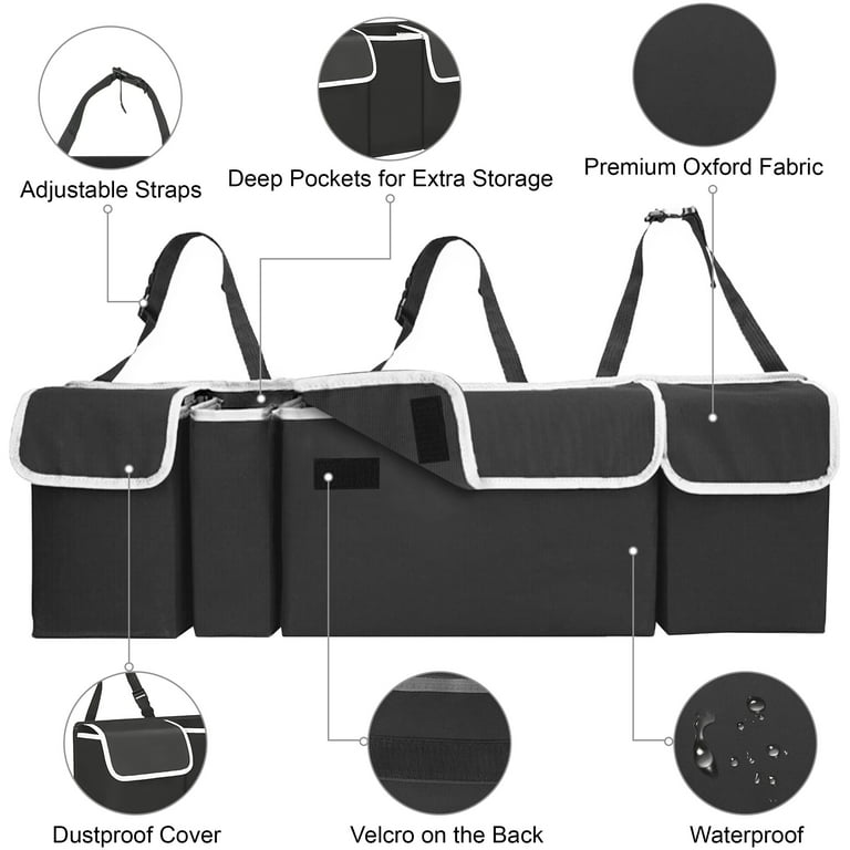 Ankaflex Fiat Vehicle Auto Trunk Organizer In-Car Organizer Felt Luggage Storage Bag Organizer P 466501823 - Foto 4