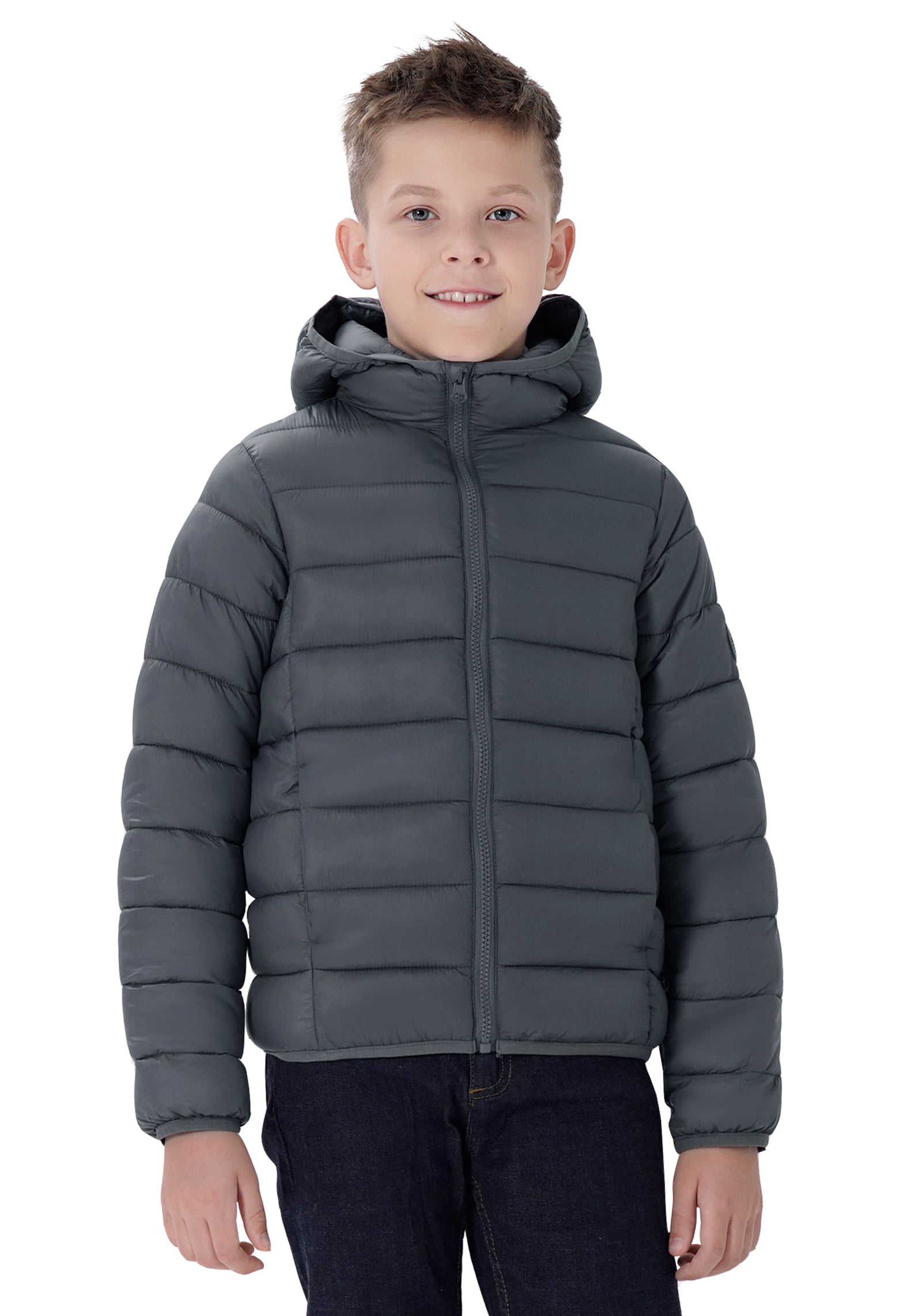 SOLOCOTE Heavyweight Winter Coats for Boys Warm Thick Hooded Sherpa Lined Jacket Water Resistant Windbreaker 
