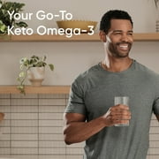 Sports Research® Keto Omega 1250mg Fish Oil EPA DHA Astaxanthin Krill MCT Oil (120 Softgels)