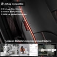 thumbnail image 4 of EKR Custom Fit Tundra Car Seat Covers for 2014-2021 Toyota Tundra Double Cab SR, SR5 ,Rear 40/60 Split Without Armrest,Full set Faux Leather Seat Cover(Black with Red Piping), 4 of 8