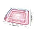 thumbnail image 2 of Thickened PVC Inflatable Pool Floating Ice Bar Serving Tray with Multi Drink Cup Holders, Large Capacity Water Fruit Beverage Snack Float, Summer Party Accessory for Swimming Pool, Pink, 2 of 5
