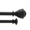 thumbnail image 1 of Home Trends Urn 3/4" Double Rod 66"-120" Black, 1 of 1