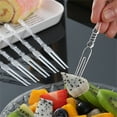 thumbnail image 3 of 200Pcs Disposable Plastic Fruit Forks,Happon Cocktail Forks Picks Tasting Appetizer Forks Set,Mini Cake Forks Set Toothpick Forks Portable Salad Fruit Forks(Multicolor), 3 of 8
