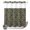 Emerald, variant on No Hook Shower Curtain, Green Botanical Shower Curtains for Bathroom with See Through Top Window, Antique Aesthetic Floral Blossom Waterproof & Washable Bath Curtain Long 72"x78"