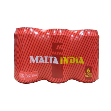 Malta India Malt Beverage 6 Pack 8 fl oz Aluminum Can