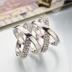 thumbnail image 2 of Conjunto de dos piezas de diamantes de imitación con incrustaciones de clips para bufandas de seda, anillos para bufandas, hebillas para bufandas de moda, hebillas para bufandas de seda, chales para bufandas de ropa (oro+plata) Sailing Electrónica, 2 of 5