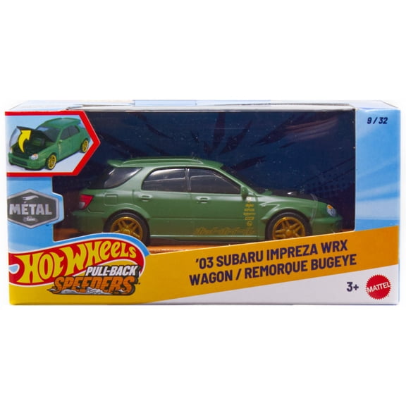 Hot Wheels Factory Fresh '03 Subaru Impreza WRX Diecast Pull-Back Car