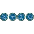 thumbnail image 2 of Darling Souvenir Leaf Border Wedding Party Theme Stickers chocolate Labels 190 Pcs- Teal Blue, 2 of 2