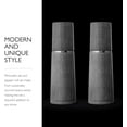 thumbnail image 5 of Marlow Wood Mill Set - Balanced Salt and Pepper Grinders - Refillable Spice Tools - Adjustable Salt and Peppercorn Grinder Settings - Dark Grey, 5 of 6