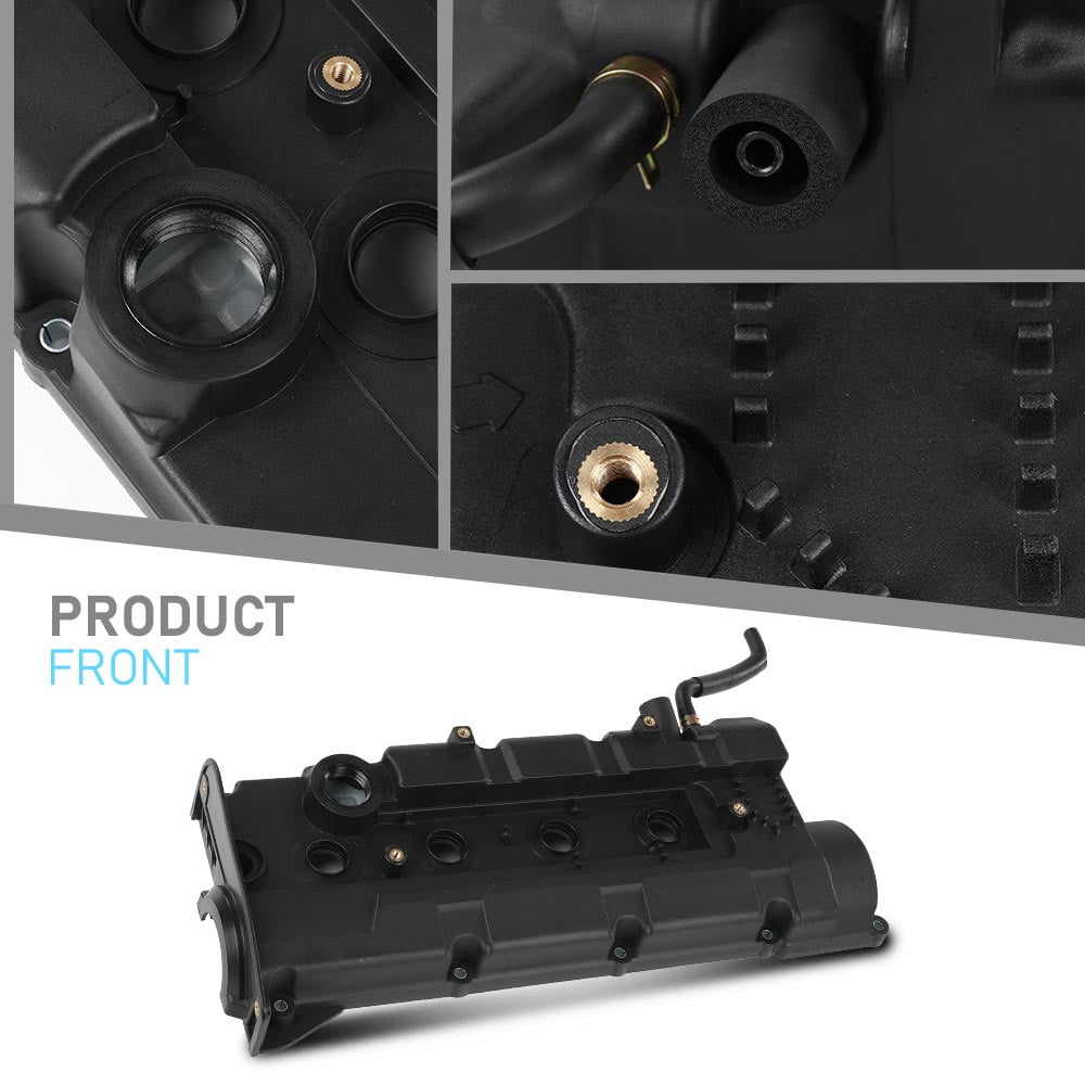 CROSSDESIGN Valve Cover w/Gasket Fit for Hyundai Elantra Tiburon Kia Spectra 2004-2010