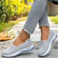 thumbnail image 5 of IEMIEMIEM Women's Loafer Shoes Mesh Non Slip Slip On Casual Ballet Flat Nurse Walking Sneakers Knit Round Toe Casual Memory Foam Orthopedic Shoes Gray 5.5 Wide, 5 of 8