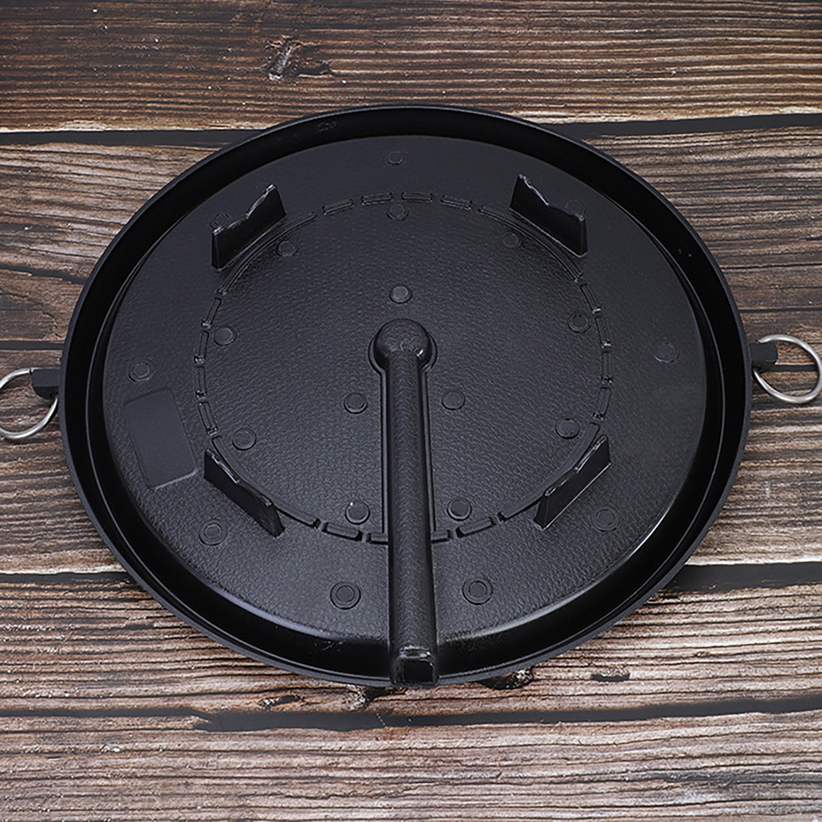 MOQIN Grill Pans Barbecue Plate, Korean Grill Pan, 11.81 in Round BBQ Griddle with Bag, Compatible for Induction, Electric Cooktop, Indoor or Outdoor Grilling