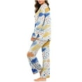 thumbnail image 5 of Censtreet Women's Pajama Set, 2 Piece Lounge Outfits Printed Sleepwear Fall Long Sleeve Long Pant Ladies Pjs, 5 of 7