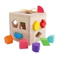 thumbnail image 3 of Juego de clasificación de bloques geométricos Perfecl juguete clasificador de formas para niños 12 hoyos, 3 of 8
