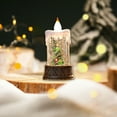 thumbnail image 2 of JLFNYA Christmas Decorations Clearance！Christmas Water-filled Luminous Candle Light Night Light Wind Lamp Ornaments Santa Claus Small Gift Christmas Tree Decoration, 2 of 5
