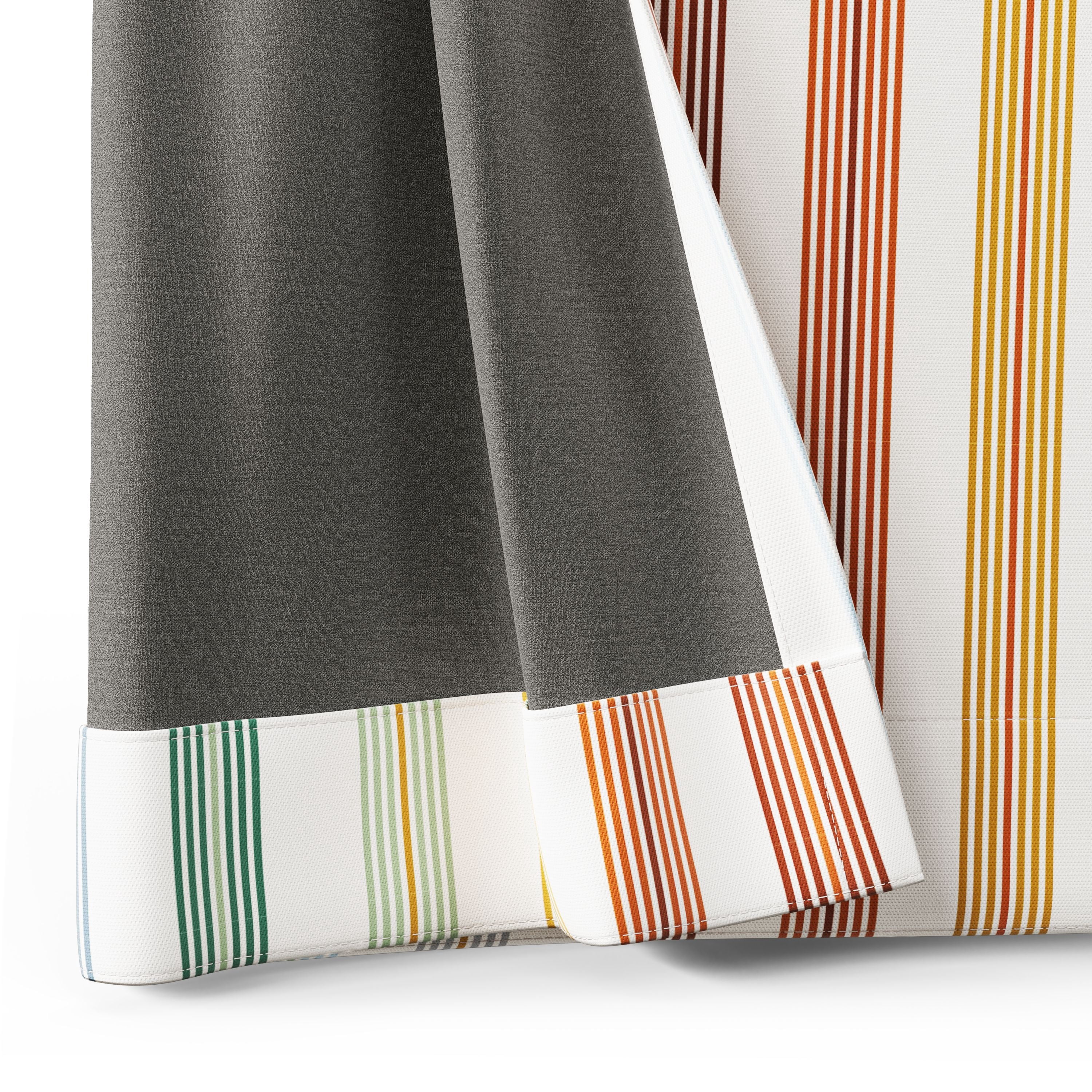 Mainstays Kids Multicolor Stripe 100% Blackout Curtain Panel, 38 x 84 in