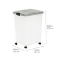 thumbnail image 3 of IRIS USA, 54 Lbs. Airtight Pet Food Container | Dog & Cat Food Storage Bin with Scoop, 3 of 9