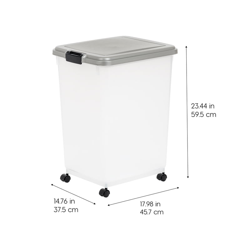 IRIS USA Airtight Pet Food Storage Container, 54 Lb photo 2