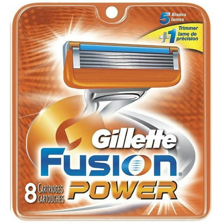 Gillette Fusion Power razor blades refills 8 Cartridges