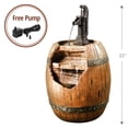 thumbnail image 6 of Teamson Home Vintage Barrel Water Pump Outdoor Waterfall Fountain, 6 of 7