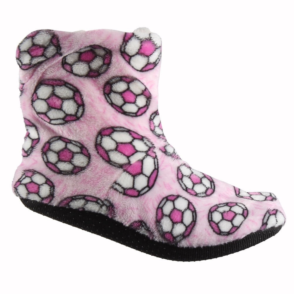 Sherpa Cowgirl Boots Slide Slippers Pink / S/M