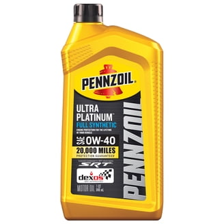 Pennzoil Platinum Euro Full Synthetic 0W-40 Motor Oil, 5 Quart