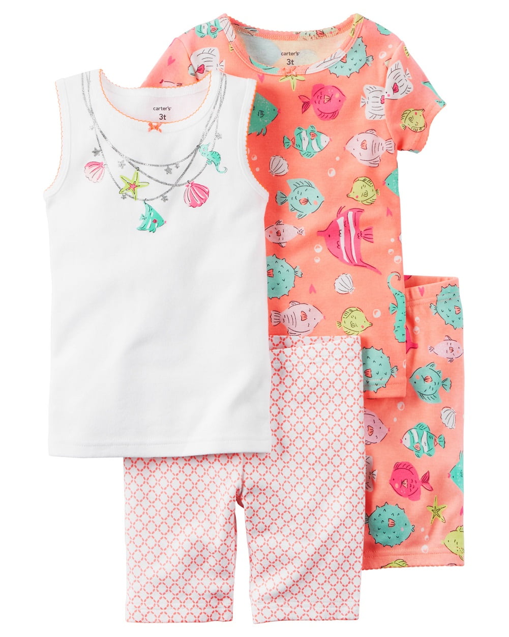 VARIETY NEW Carters Girls 2 Piece Shorts Set