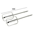 thumbnail image 2 of LITTLE HOME for Kenwood Hand Mixer Accessories - Stainless Steel Egg Beater Dough Blender Whisk Attachment for Kitchen Baking Cooking - Compatible Replacement Parts (17.5/21.5/18cm, Silver), 2 of 10