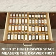 thumbnail image 2 of SpaceAid Bamboo Spice Drawer Organizer, Expandable, from 12" to 23" Wide (Need 3" Deep Drawer, Jars Not Included), 2 of 6