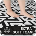 thumbnail image 6 of Ultra Soft Geometric Bedroom Rugs Memory Foam Carpet, Black 5 x 8 Feet, Cozy Area Rugs for Living Room Couch Dorm Bedside Kids Girls Teens Room Nursery Decor Floor Mat, 6 of 18